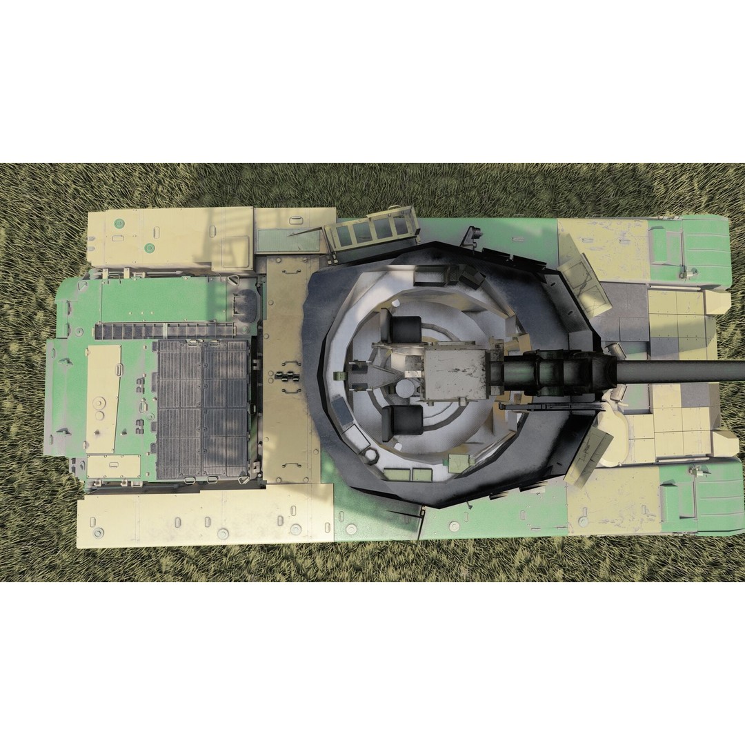VT-1A MBT-2000 3D Model – Detailed Military Tank with Interior - View 29