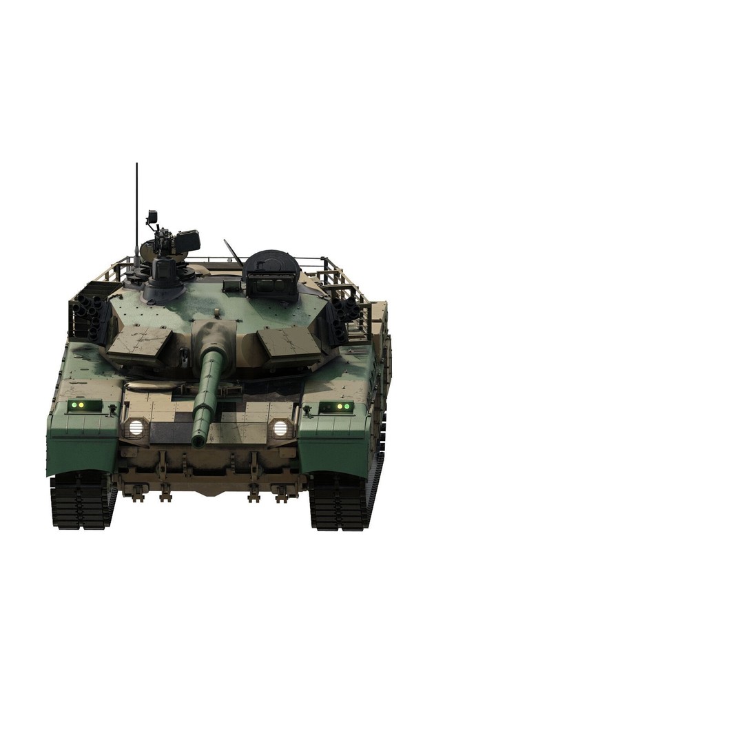 VT-1A MBT-2000 3D Model – Detailed Military Tank with Interior - View 3