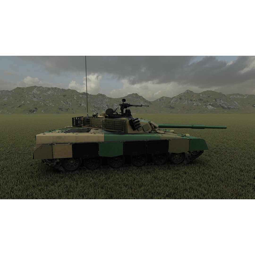 VT-1A MBT-2000 3D Model – Detailed Military Tank with Interior - View 35