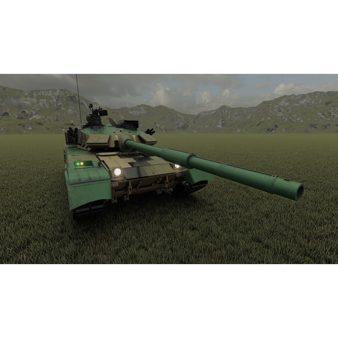 VT-1A MBT-2000 3D Model – Detailed Military Tank with Interior - View 36
