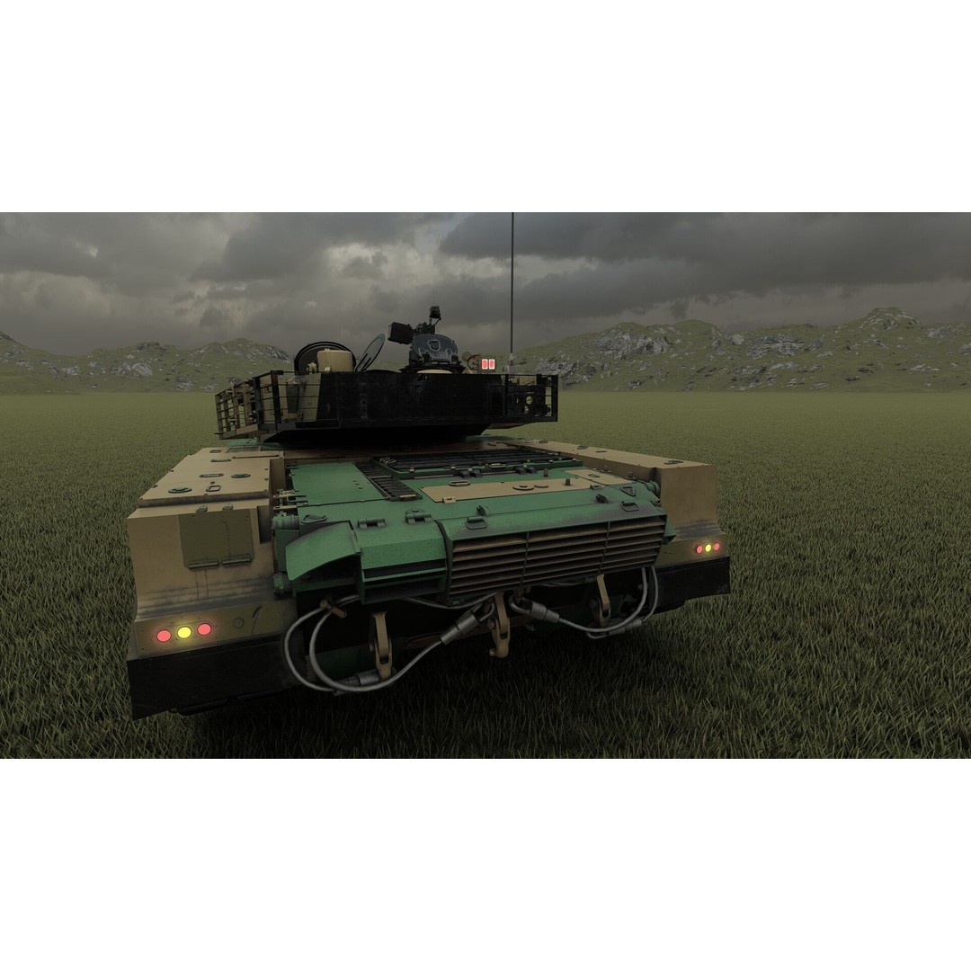 VT-1A MBT-2000 3D Model – Detailed Military Tank with Interior - View 37