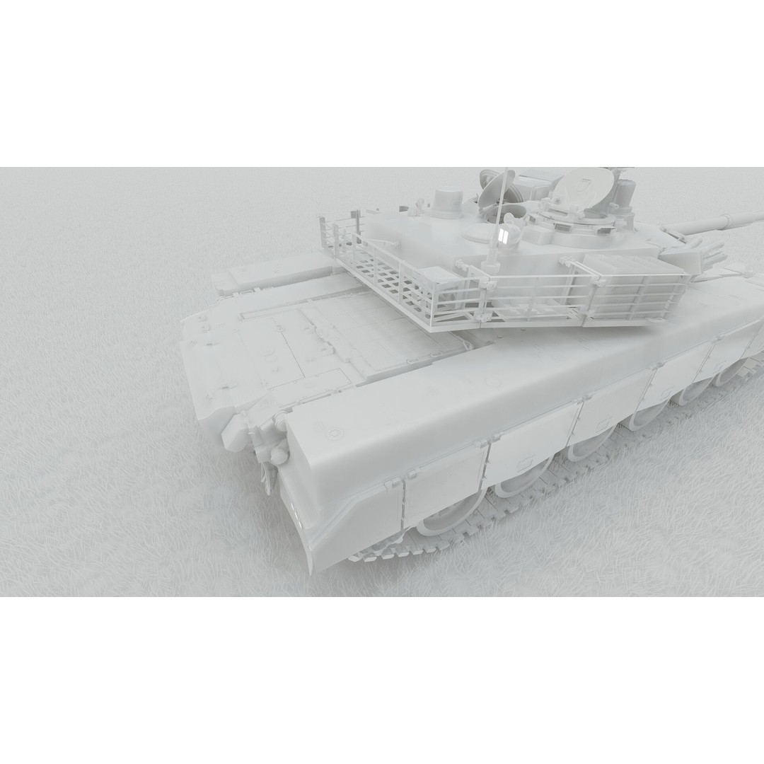 VT-1A MBT-2000 3D Model – Detailed Military Tank with Interior - View 39
