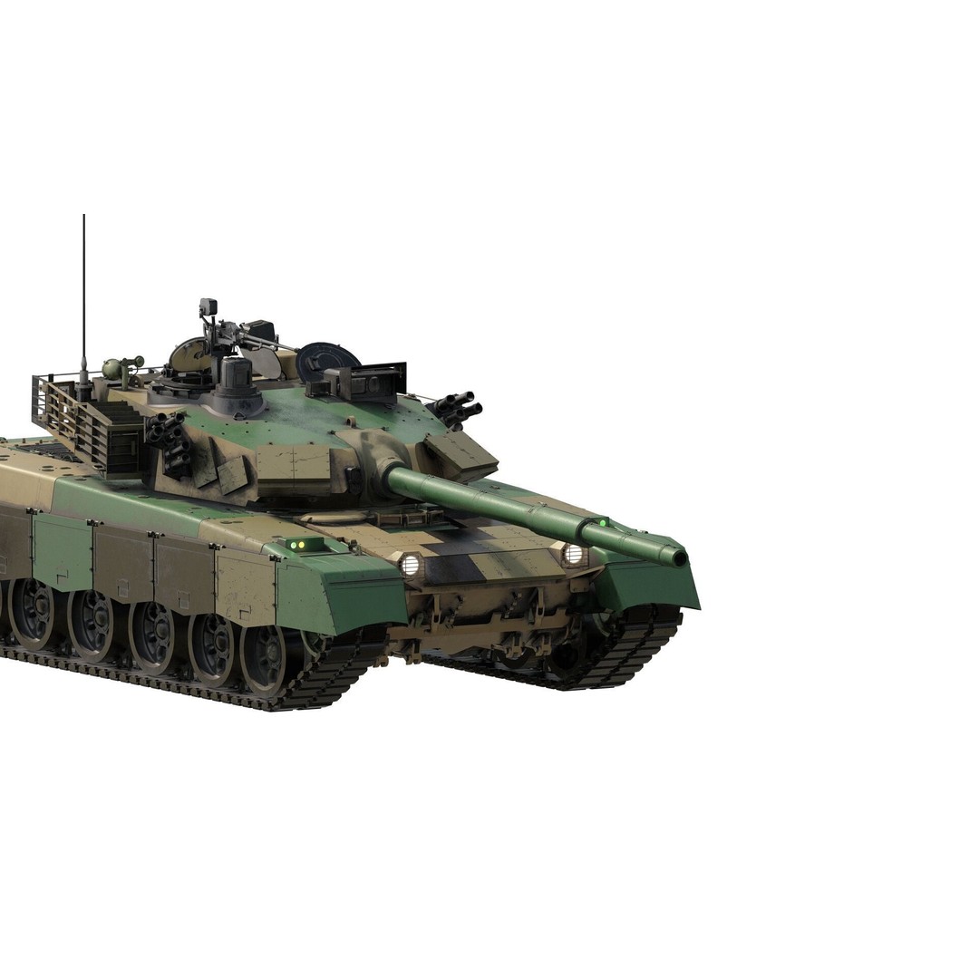 VT-1A MBT-2000 3D Model – Detailed Military Tank with Interior - View 4