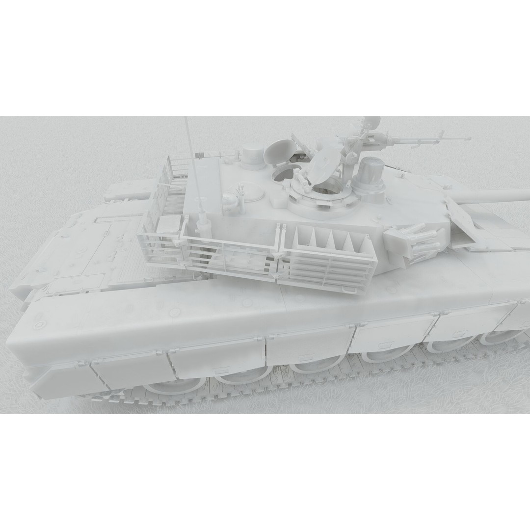 VT-1A MBT-2000 3D Model – Detailed Military Tank with Interior - View 40