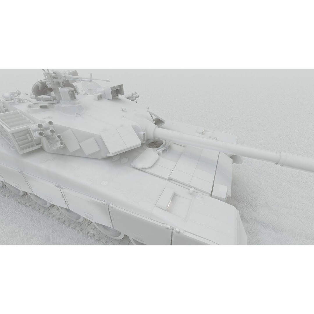 VT-1A MBT-2000 3D Model – Detailed Military Tank with Interior - View 41