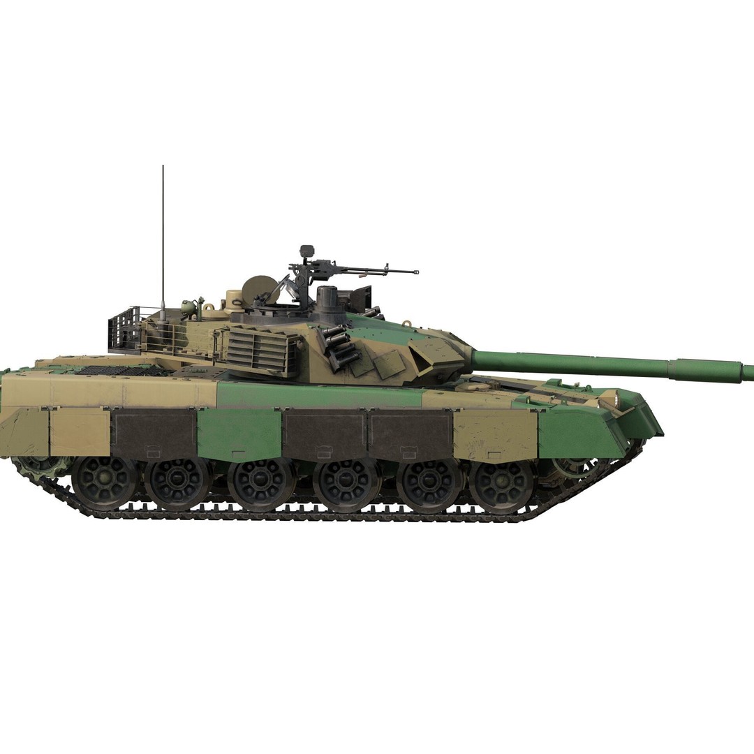 VT-1A MBT-2000 3D Model – Detailed Military Tank with Interior - View 5