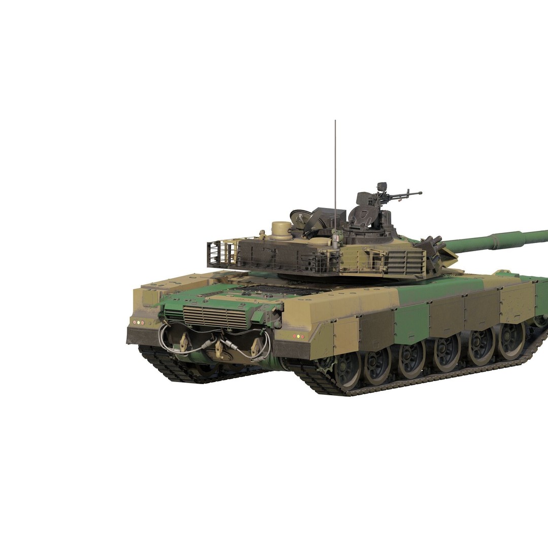 VT-1A MBT-2000 3D Model – Detailed Military Tank with Interior - View 6