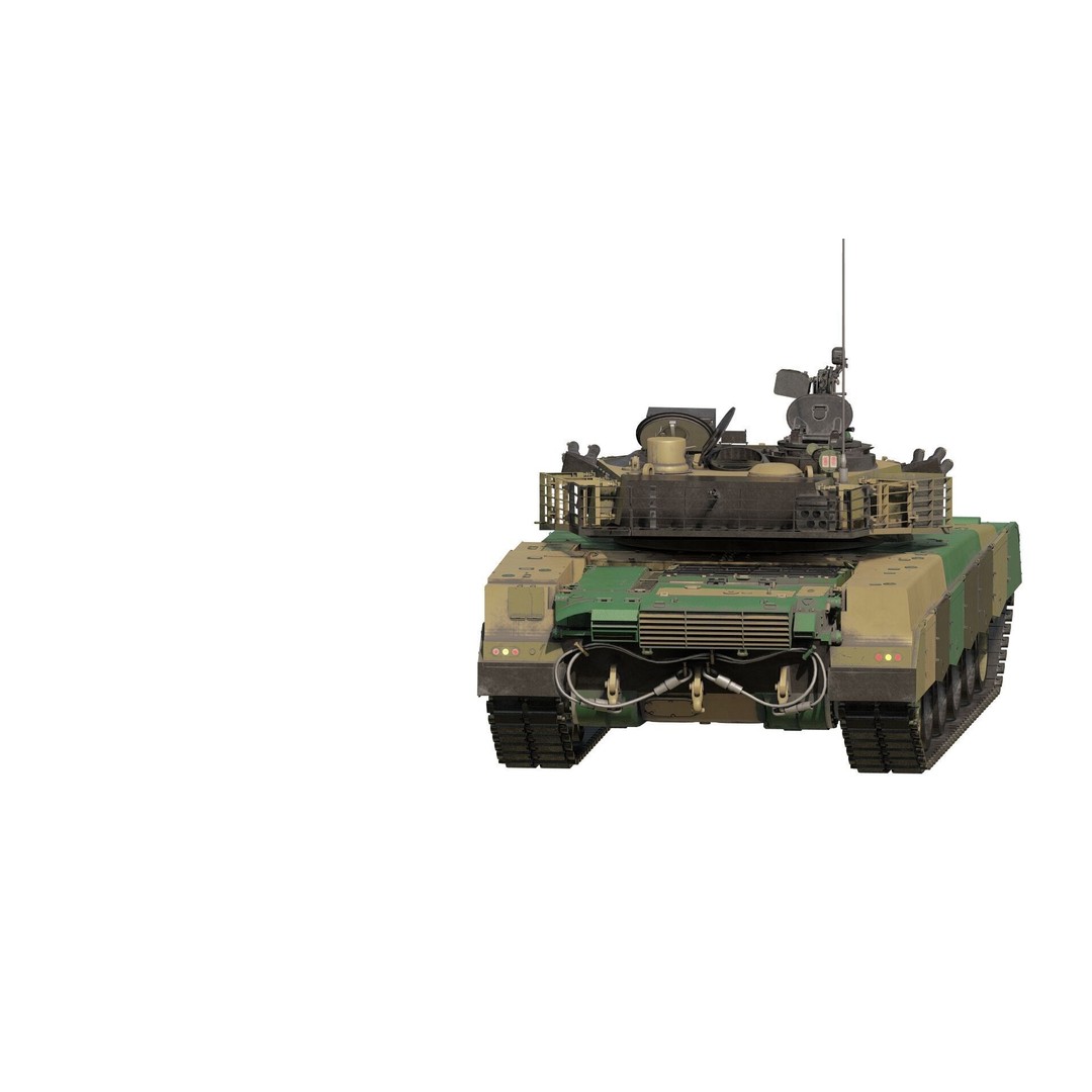 VT-1A MBT-2000 3D Model – Detailed Military Tank with Interior - View 7