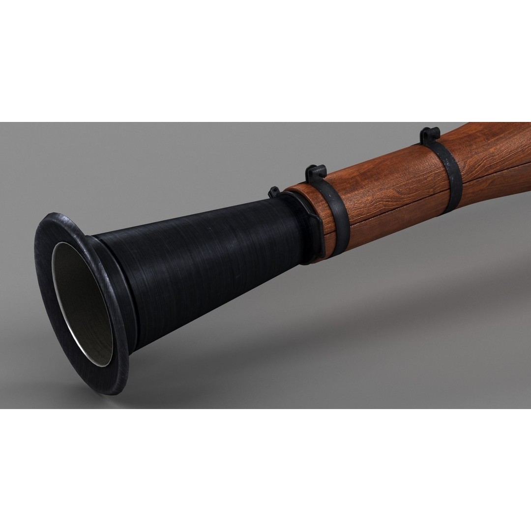 RPG-7 Rocket Launcher 3D Model – High Poly Game Asset, FBX, OBJ - View 14