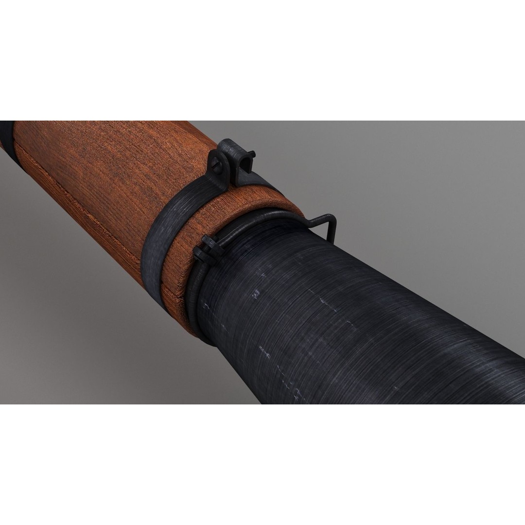RPG-7 Rocket Launcher 3D Model – High Poly Game Asset, FBX, OBJ - View 15