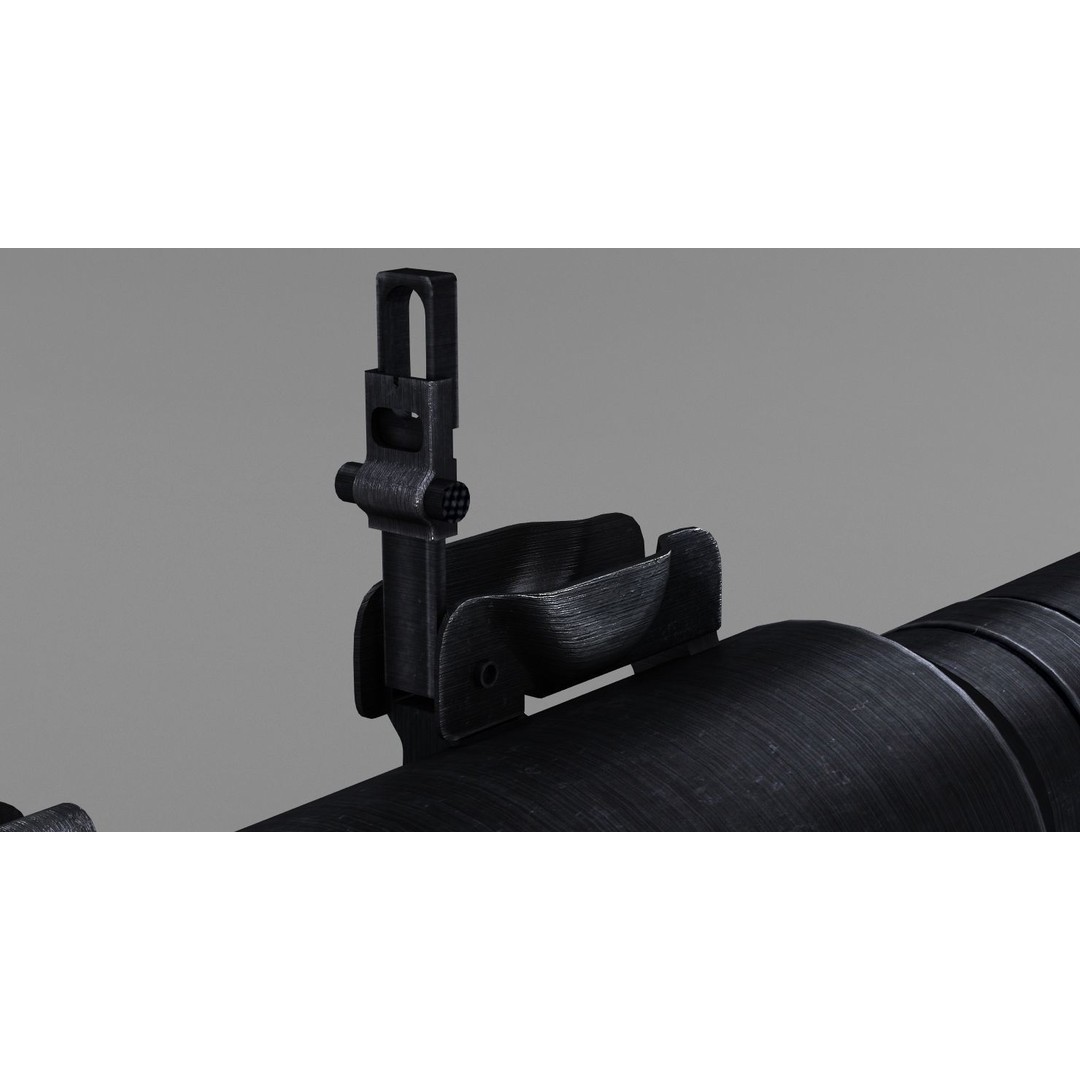 RPG-7 Rocket Launcher 3D Model – High Poly Game Asset, FBX, OBJ - View 16