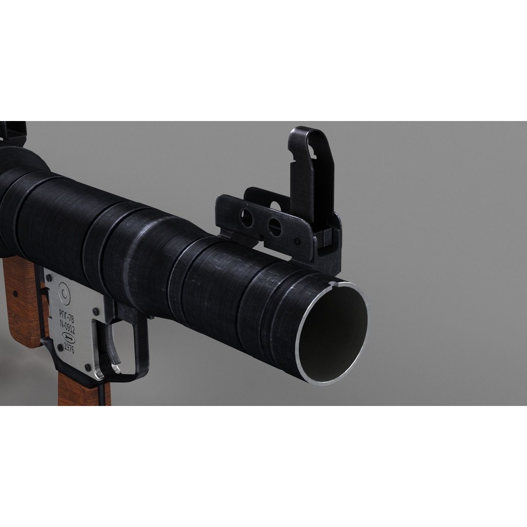 RPG-7 Rocket Launcher 3D Model – High Poly Game Asset, FBX, OBJ - View 18