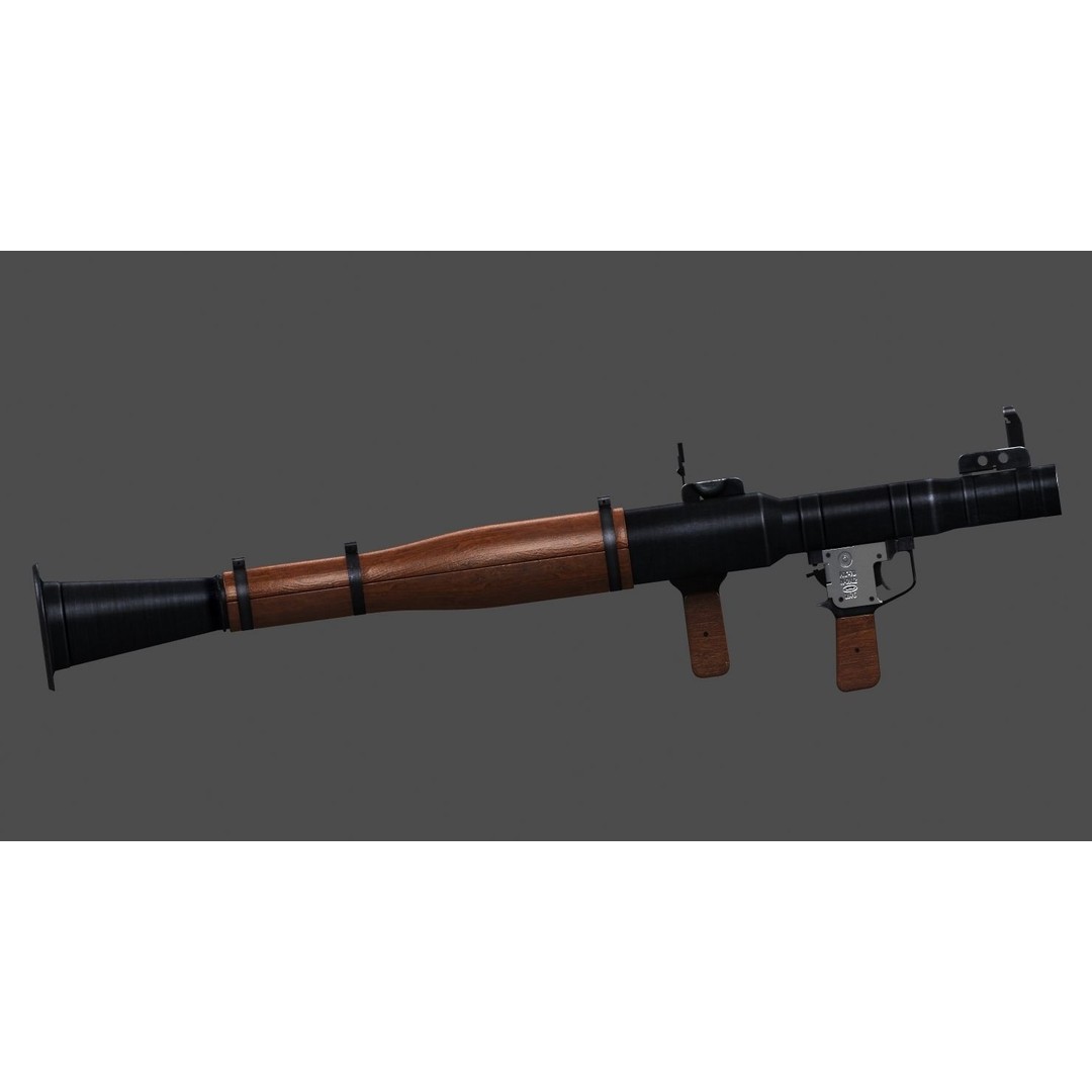 RPG-7 Rocket Launcher 3D Model – High Poly Game Asset, FBX, OBJ - View 20