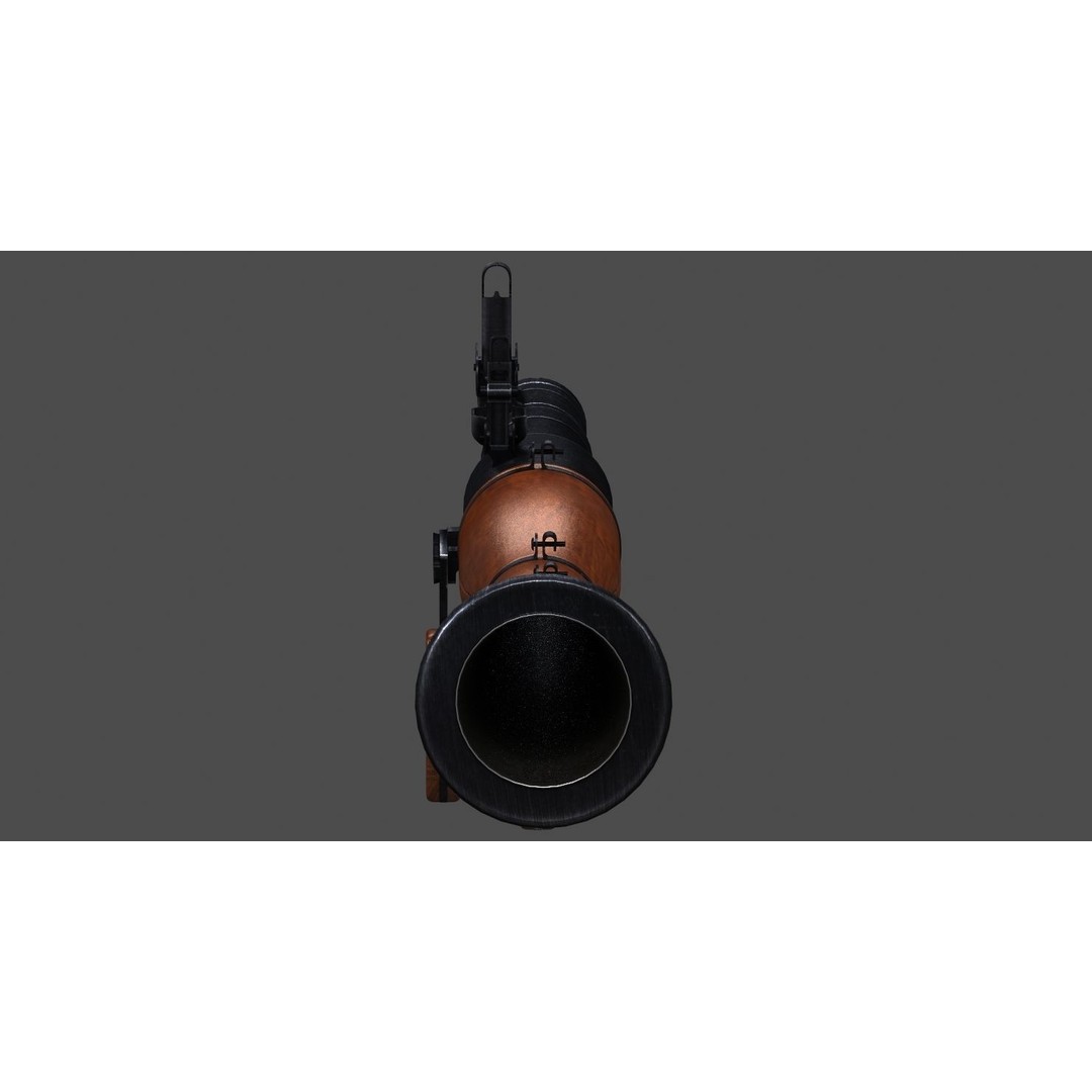 RPG-7 Rocket Launcher 3D Model – High Poly Game Asset, FBX, OBJ - View 21