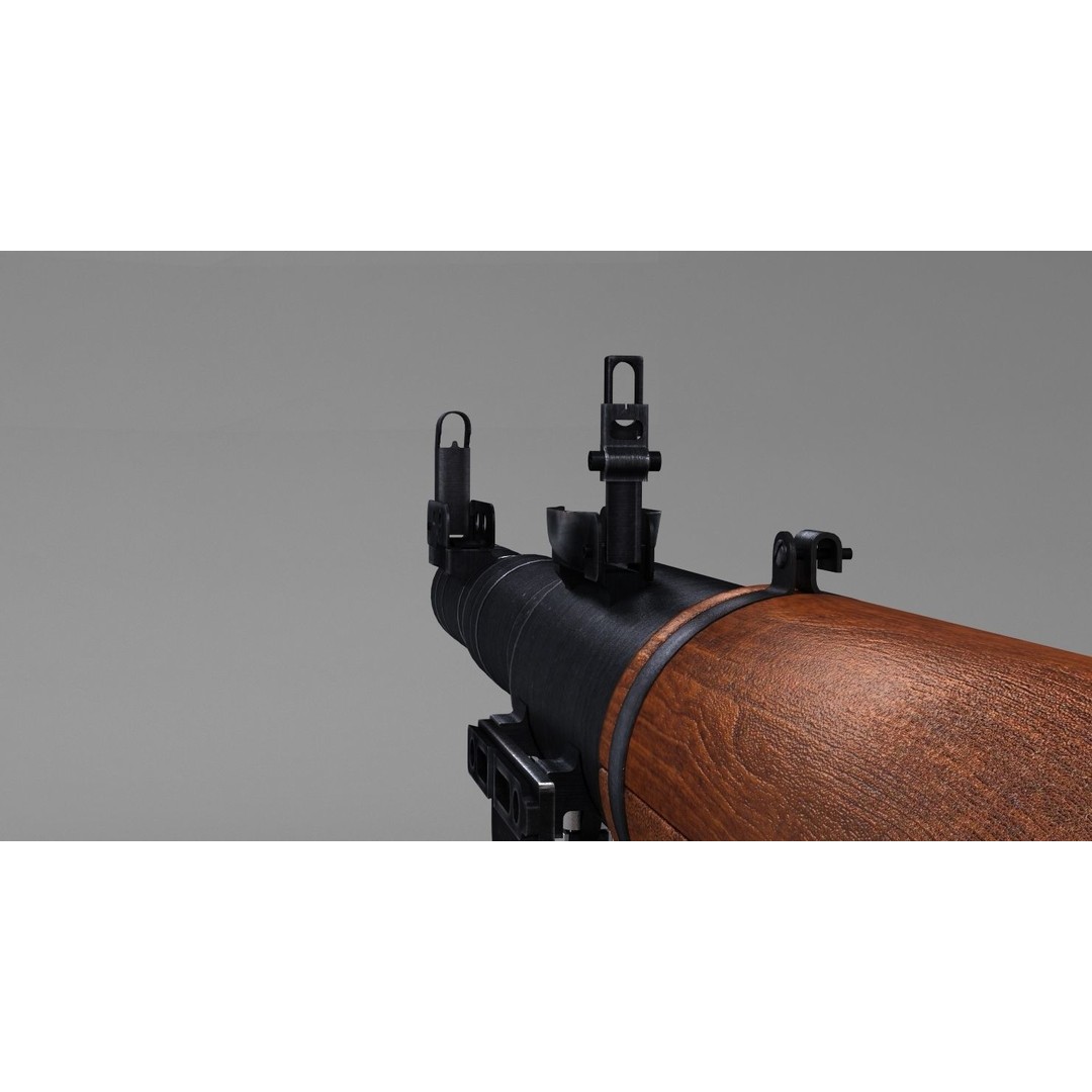 RPG-7 Rocket Launcher 3D Model – High Poly Game Asset, FBX, OBJ - View 24