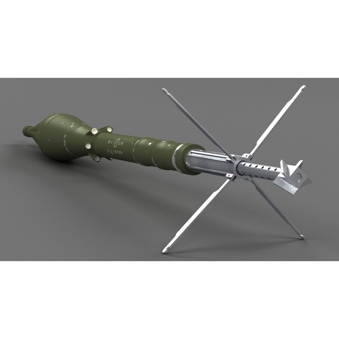 RPG-7 Rocket Launcher 3D Model – High Poly Game Asset, FBX, OBJ - View 26