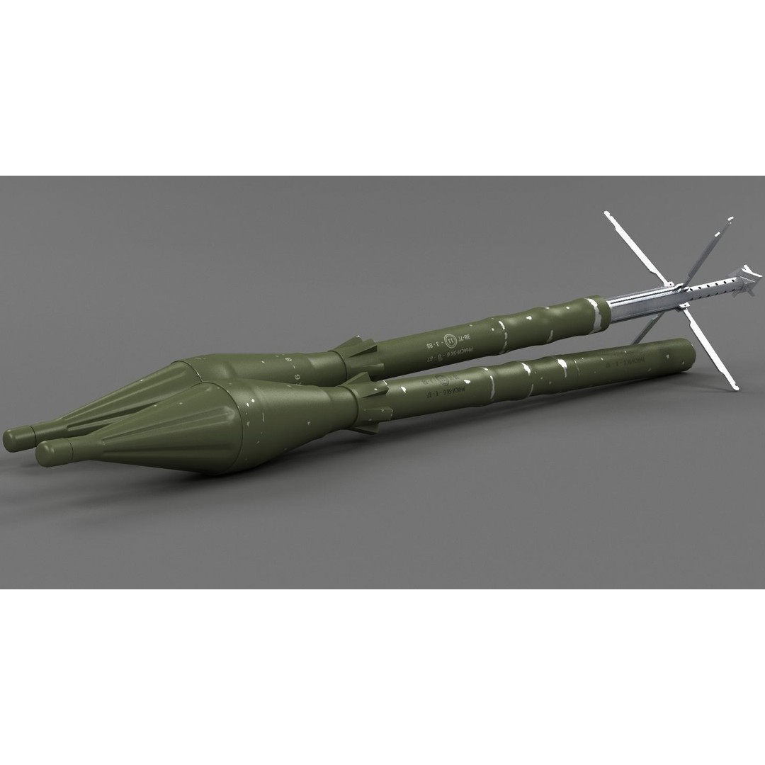 RPG-7 Rocket Launcher 3D Model – High Poly Game Asset, FBX, OBJ - View 28