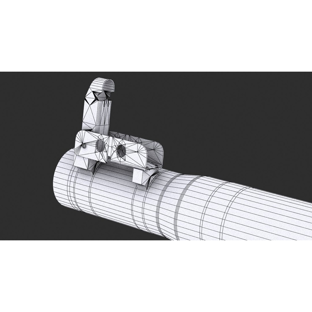 RPG-7 Rocket Launcher 3D Model – High Poly Game Asset, FBX, OBJ - View 32