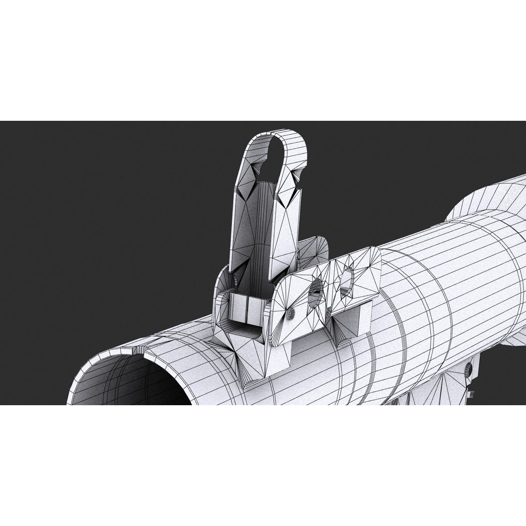 RPG-7 Rocket Launcher 3D Model – High Poly Game Asset, FBX, OBJ - View 33