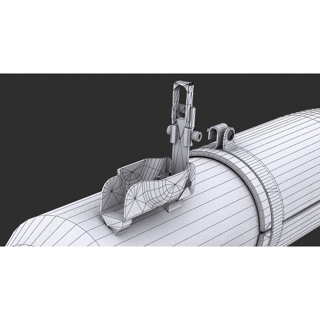 RPG-7 Rocket Launcher 3D Model – High Poly Game Asset, FBX, OBJ - View 36