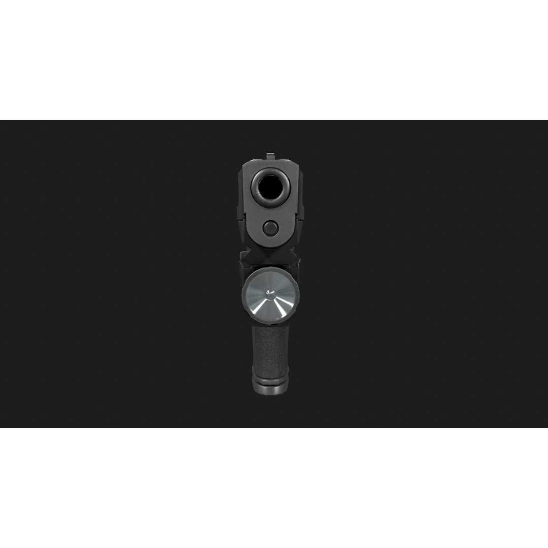 Streamlight TLR7 3D Model – Low Poly Tactical Handgun Light, FBX - View 17