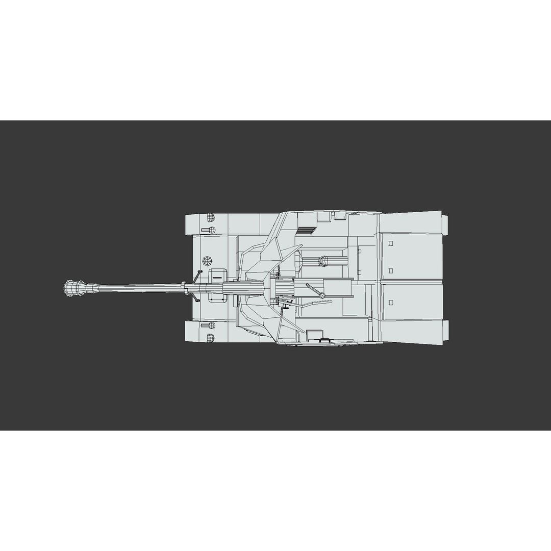SdKFz 131 Marder II Tank 3D Model – Low Poly Cartoon Military Vehicle, FBX