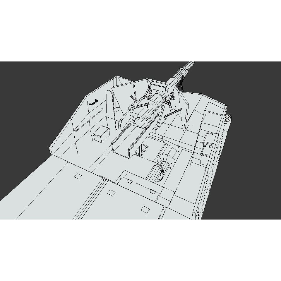 SdKFz 131 Marder II Tank 3D Model – Low Poly Cartoon Military Vehicle, FBX - View 22