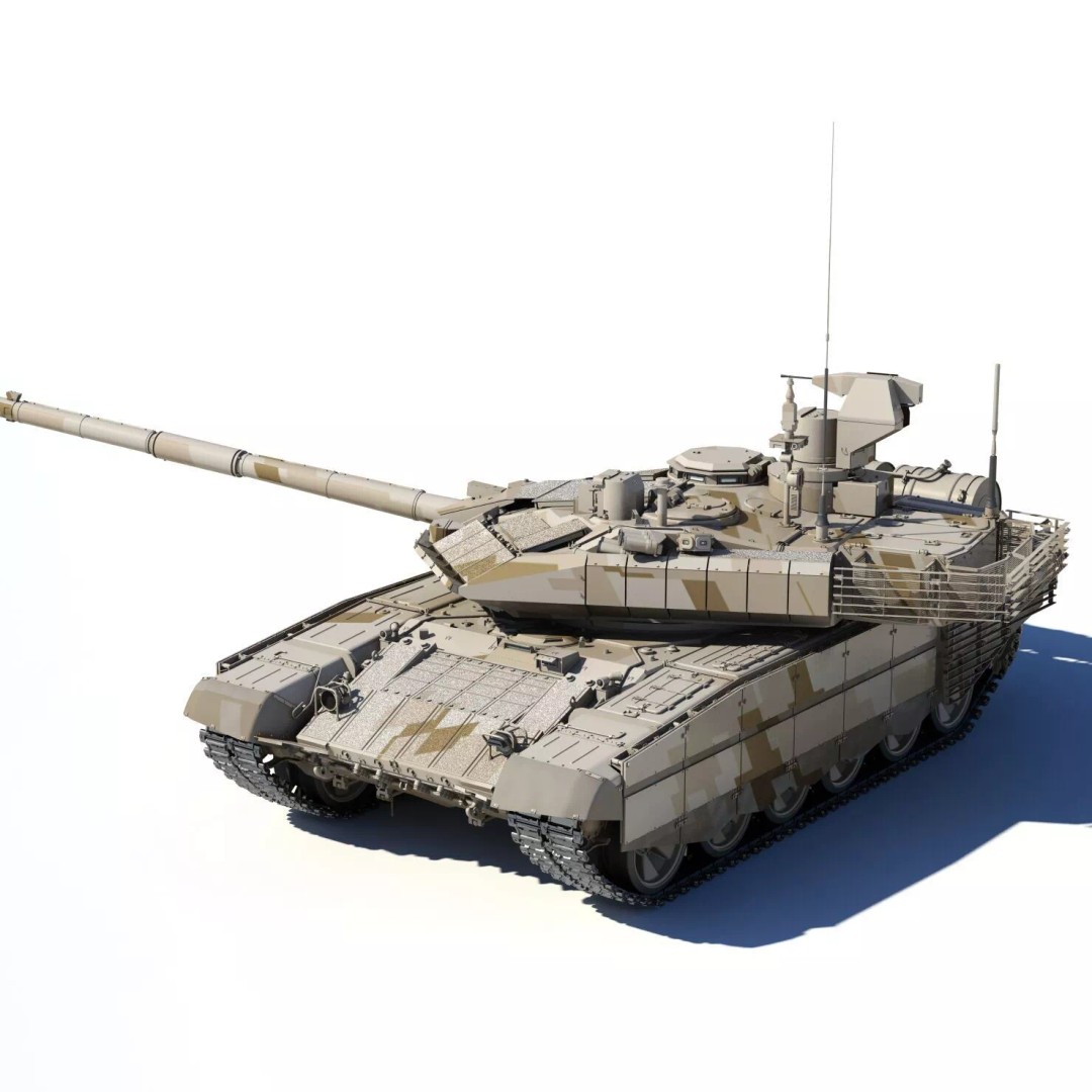 T-90MC 3D Model – Highly Detailed Military Tank with Animation - View 10