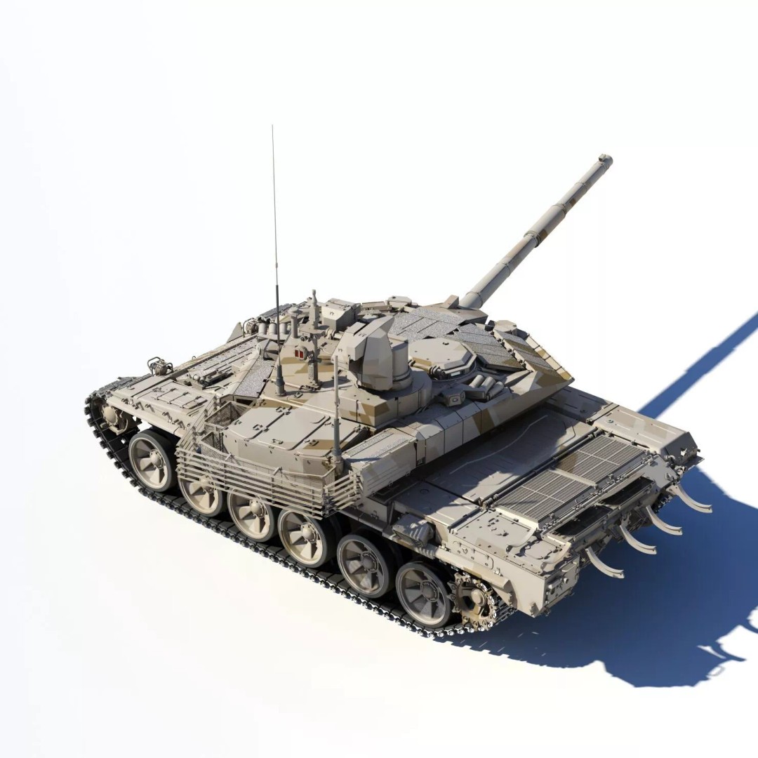 T-90MC 3D Model – Highly Detailed Military Tank with Animation - View 19