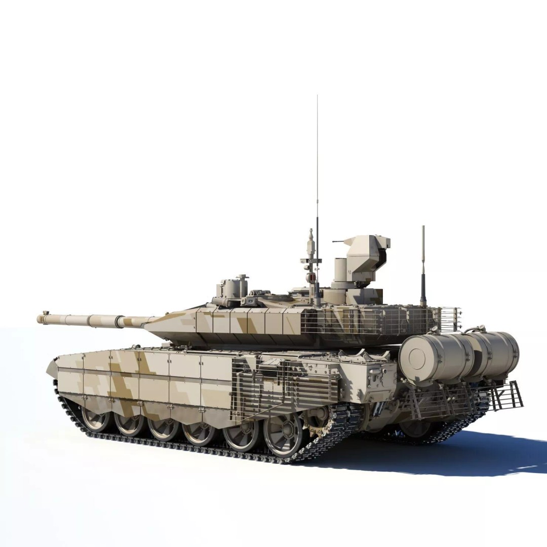 T-90MC 3D Model – Highly Detailed Military Tank with Animation - View 2