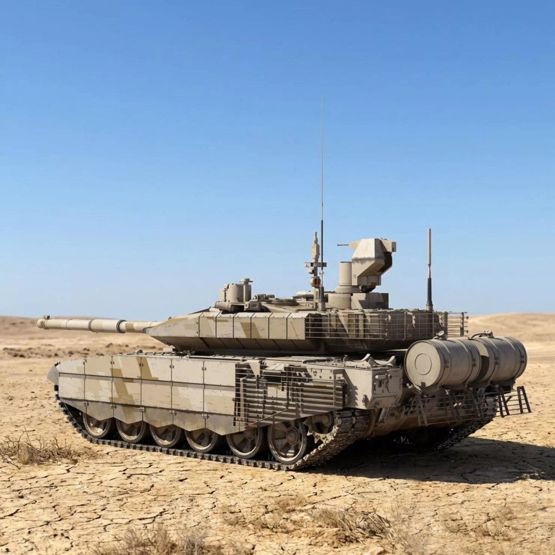 T-90MC 3D Model – Highly Detailed Military Tank with Animation - View 3