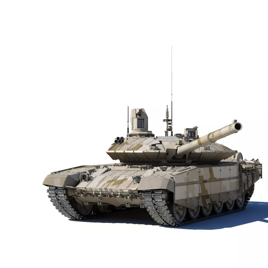 T-90MC 3D Model – Highly Detailed Military Tank with Animation - View 4
