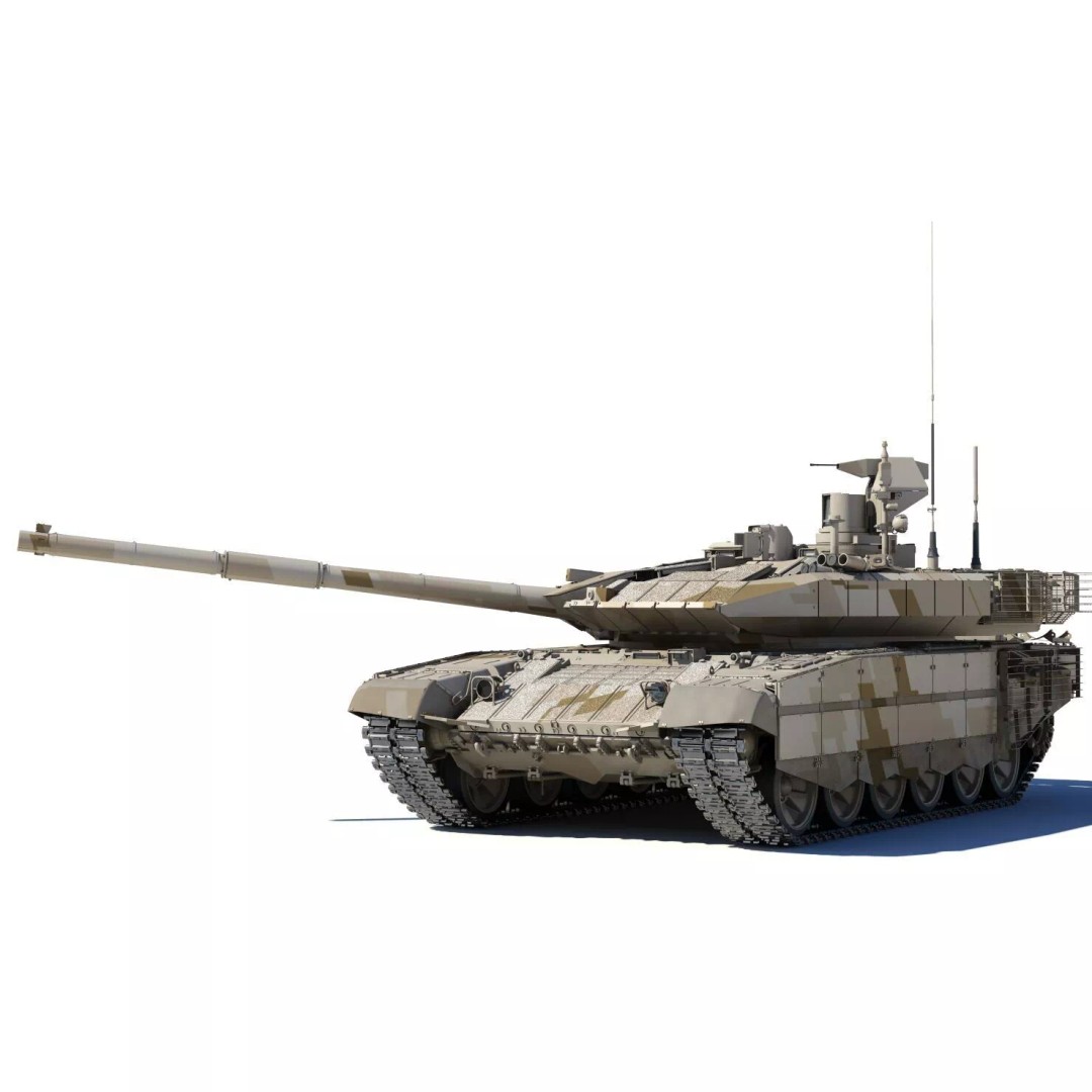 T-90MC 3D Model – Highly Detailed Military Tank with Animation - View 6