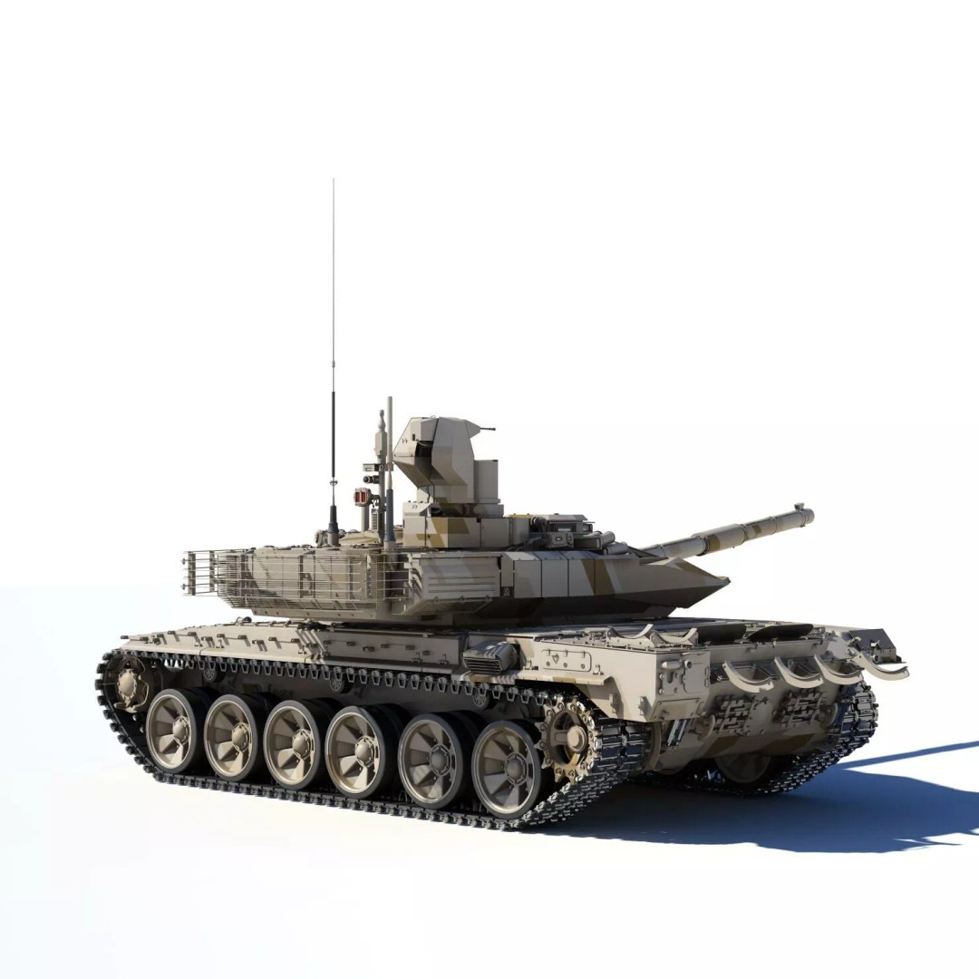 T-90MC 3D Model – Highly Detailed Military Tank with Animation - View 7