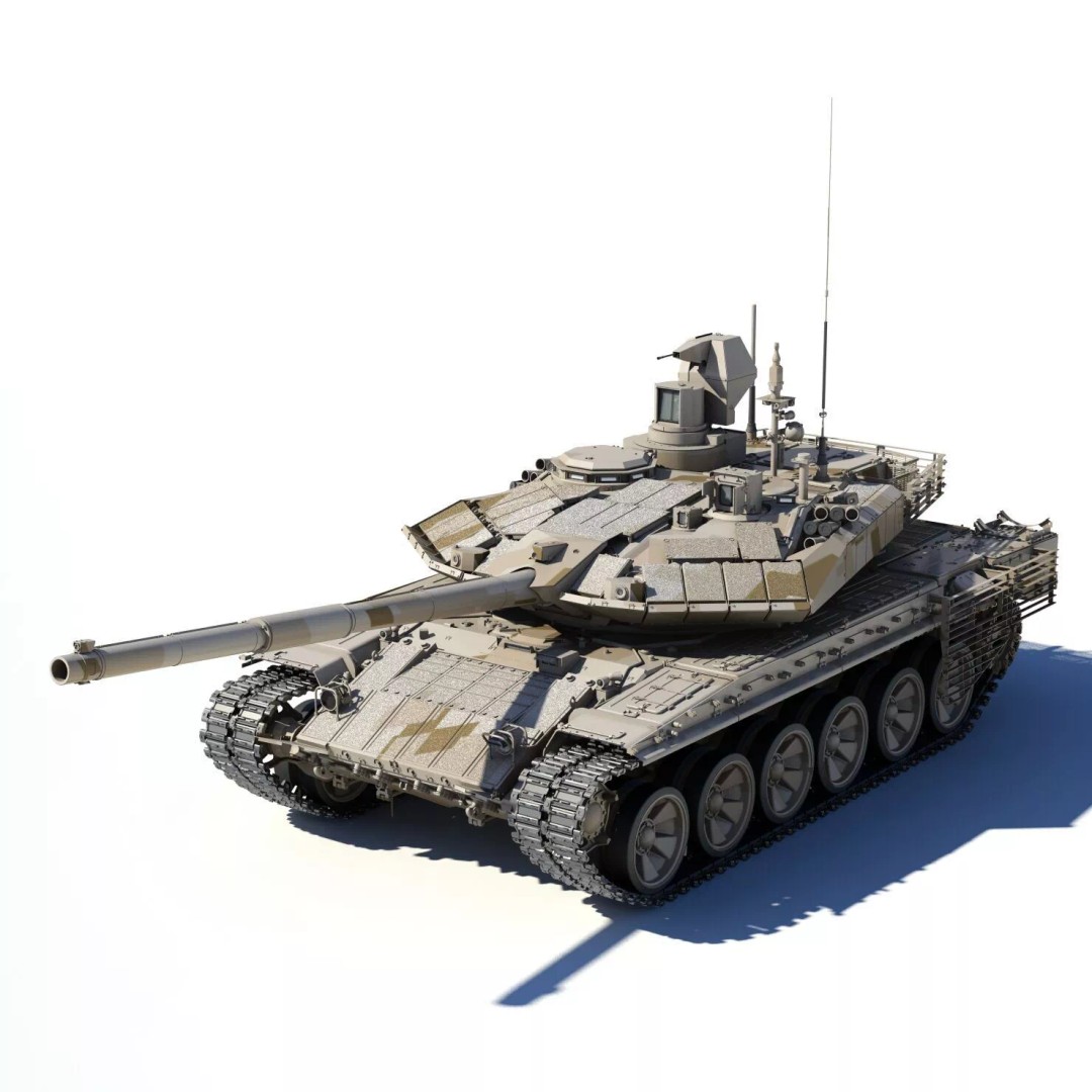 T-90MC 3D Model – Highly Detailed Military Tank with Animation - View 8
