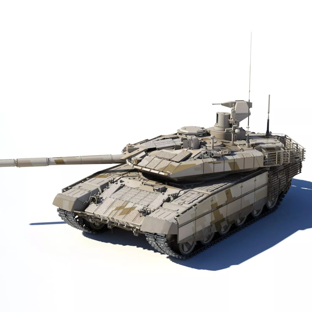 T-90MC 3D Model – Highly Detailed Military Tank with Animation - View 9