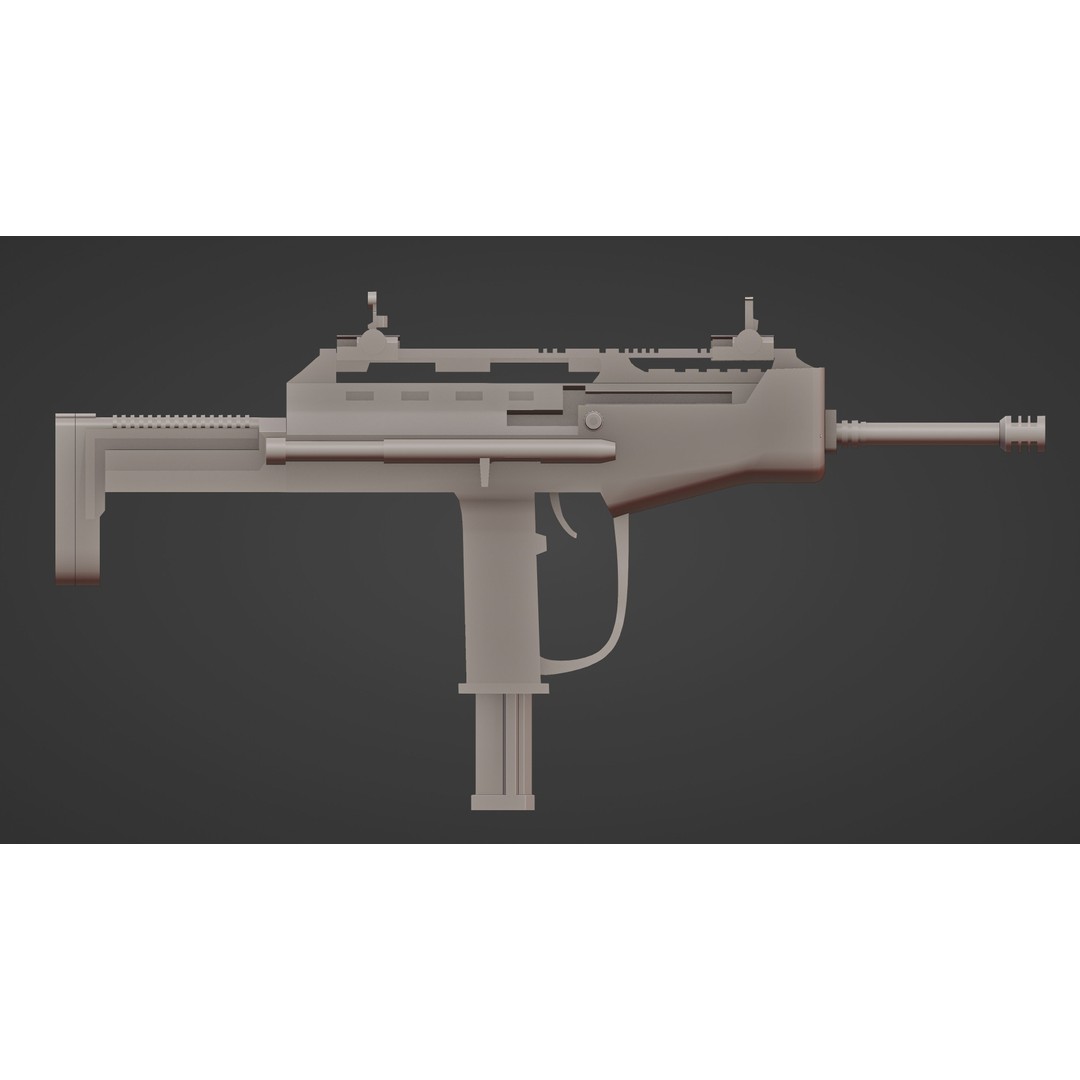 VIPER 72M SMG 3D Model – Low Poly Rigged Game Asset, FBX - View 17