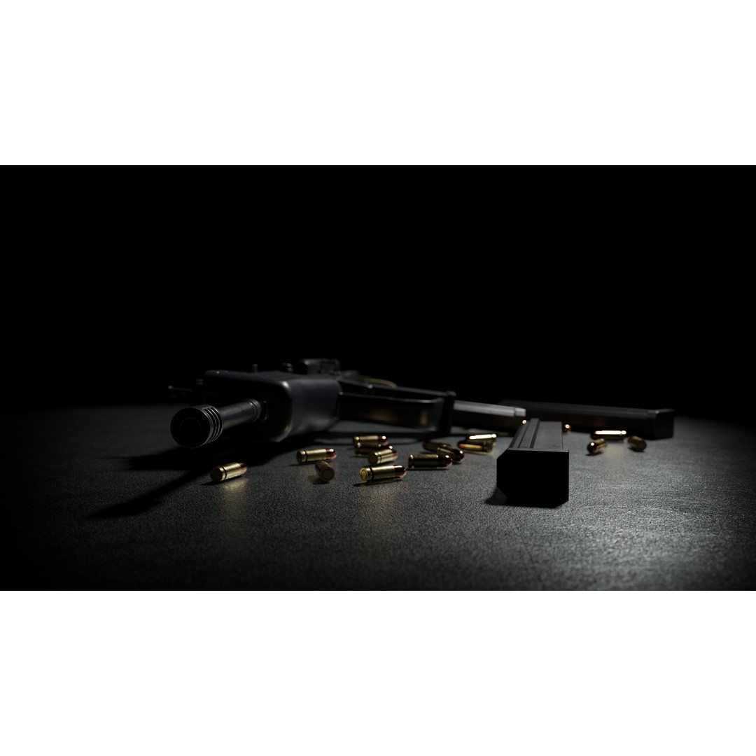 VIPER 72M SMG 3D Model – Low Poly Rigged Game Asset, FBX - View 8