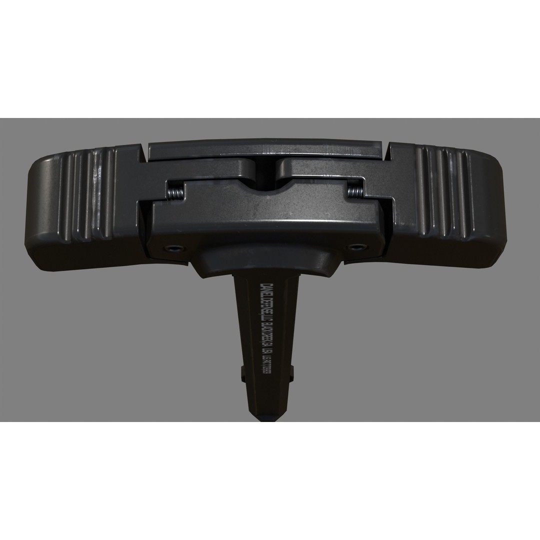 GRIP-N-RIP Charging Handle 3D Model – Low Poly Game Ready Replica, FBX - View 7