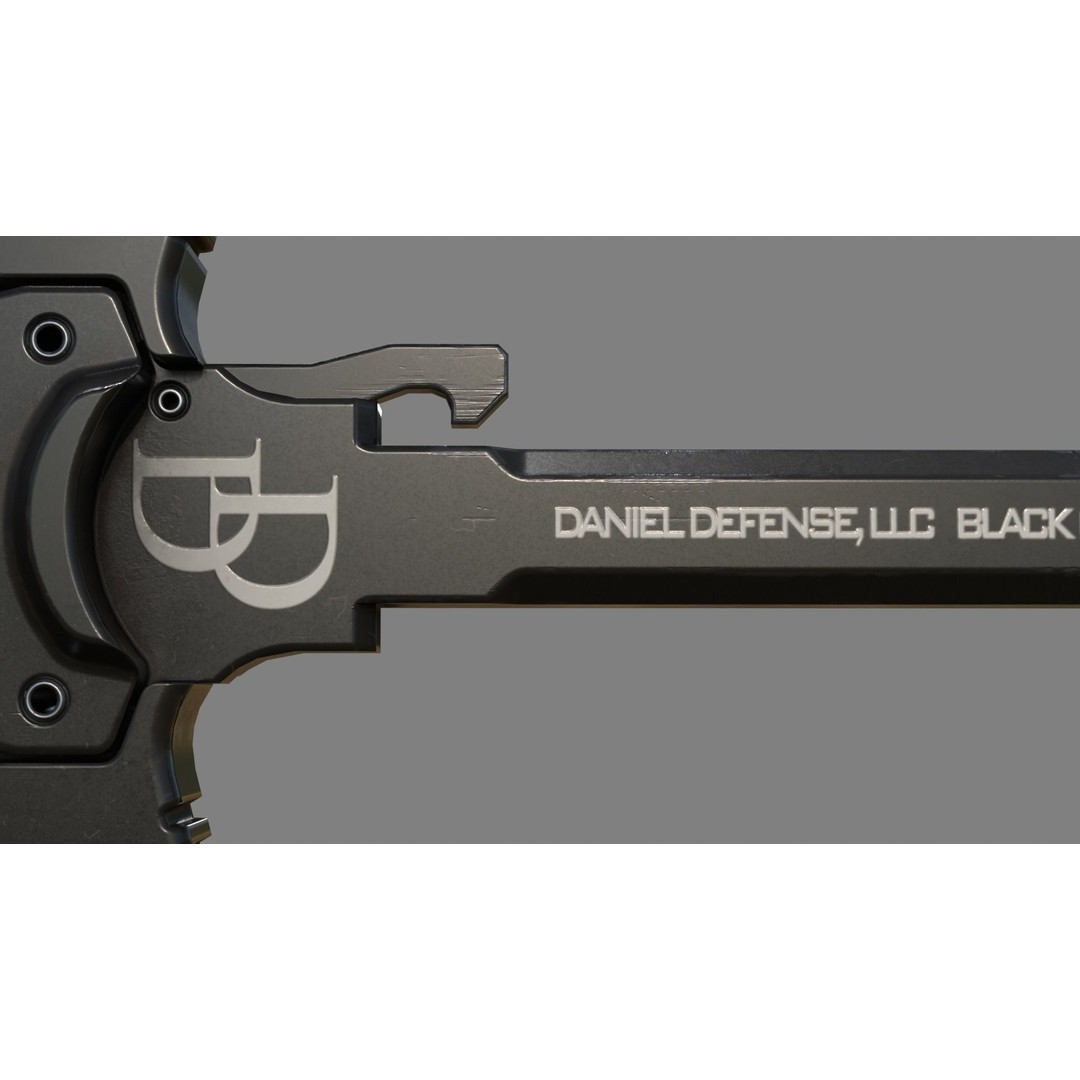 GRIP-N-RIP Charging Handle 3D Model – Low Poly Game Ready Replica, FBX - View 8