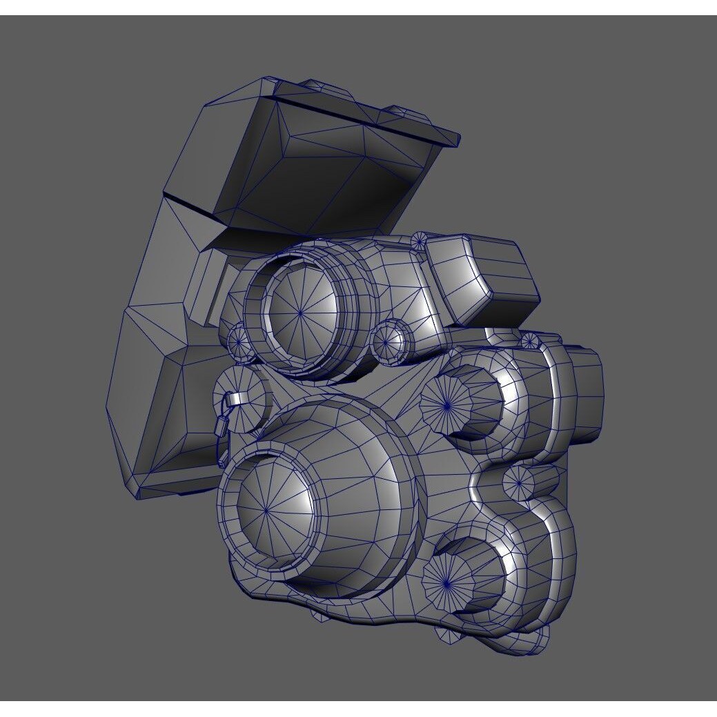Night Vision Goggle 3D Model – Low Poly Tactical Asset, FBX, OBJ