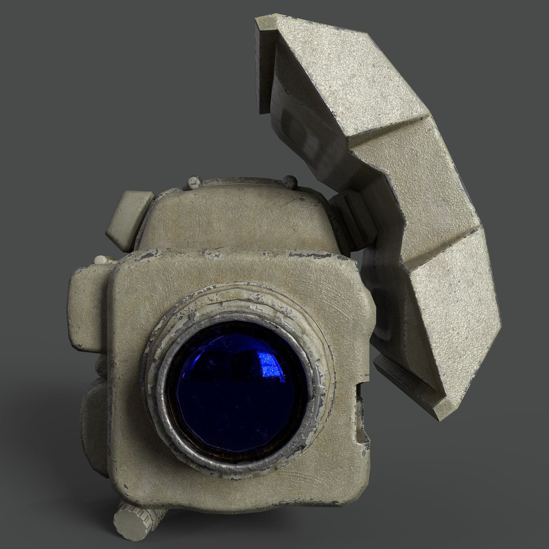 Night Vision Goggle 3D Model – Low Poly Tactical Asset, FBX, OBJ - View 5