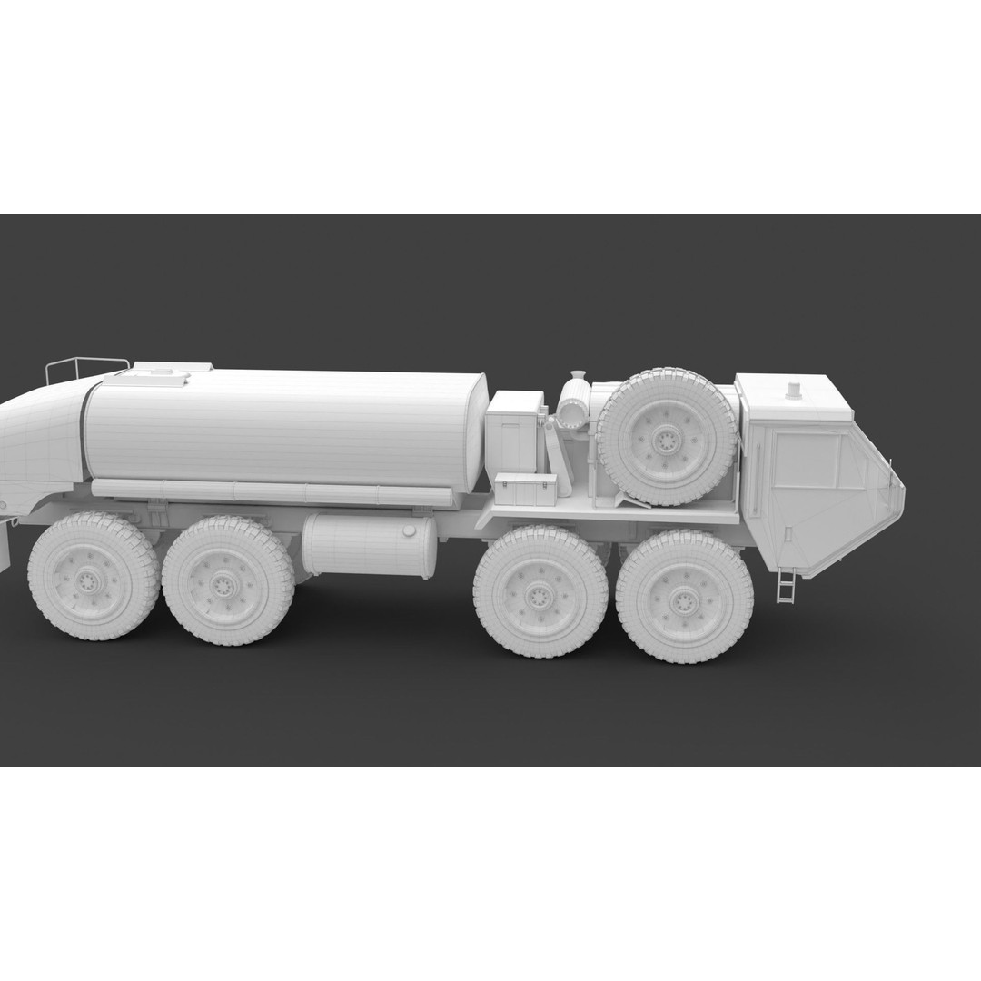 Oshkosh HEMTT A2 M977 Diesel Truck 3D Model – PBR Game Asset, FBX - View 10