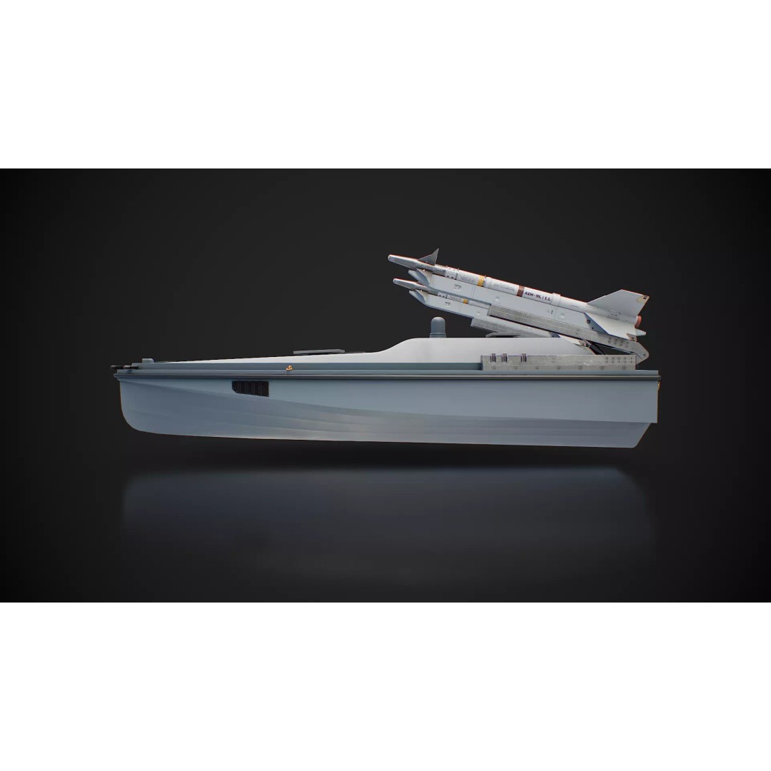 Magura V7 3D Model – Low Poly Game Ready Military Watercraft, FBX - View 10