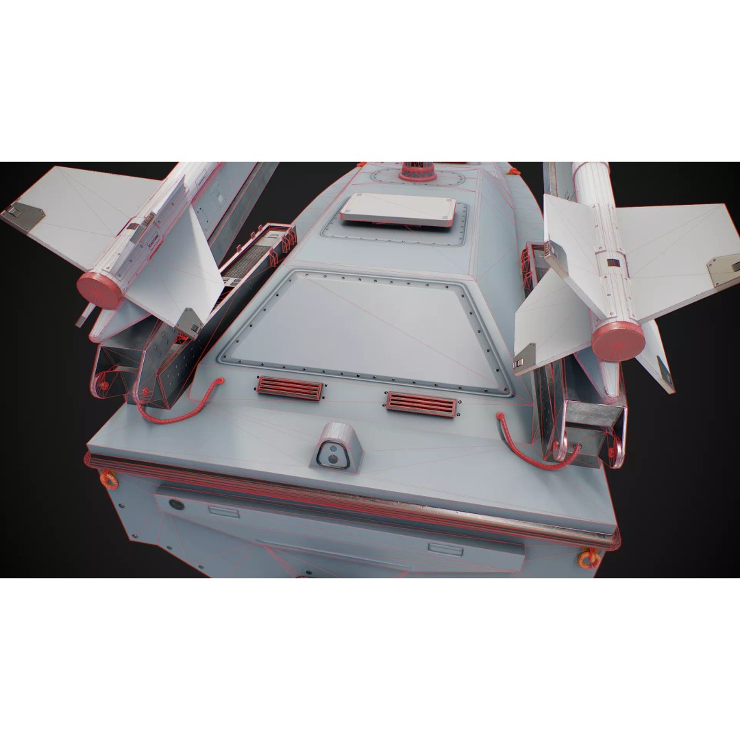 Magura V7 3D Model – Low Poly Game Ready Military Watercraft, FBX - View 23