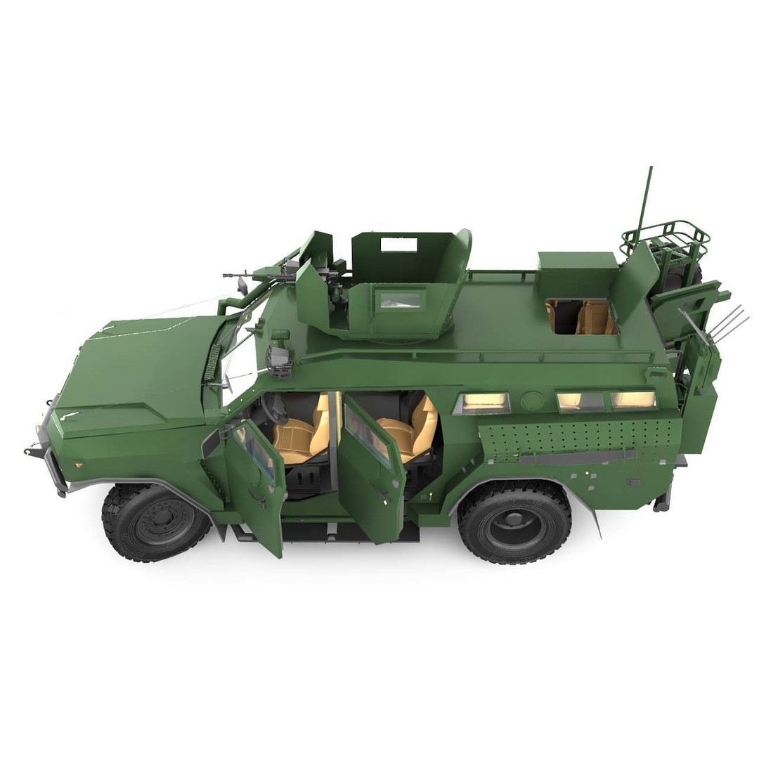 Apc Novator 3D Model – High Poly Military Vehicle, FBX, Game Ready - View 11