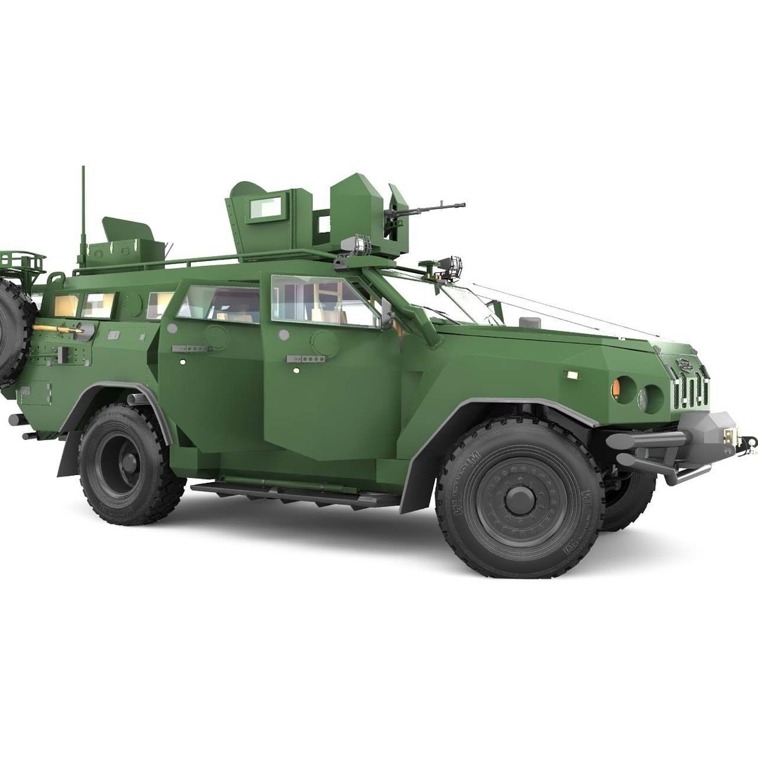Apc Novator 3D Model – High Poly Military Vehicle, FBX, Game Ready - View 12