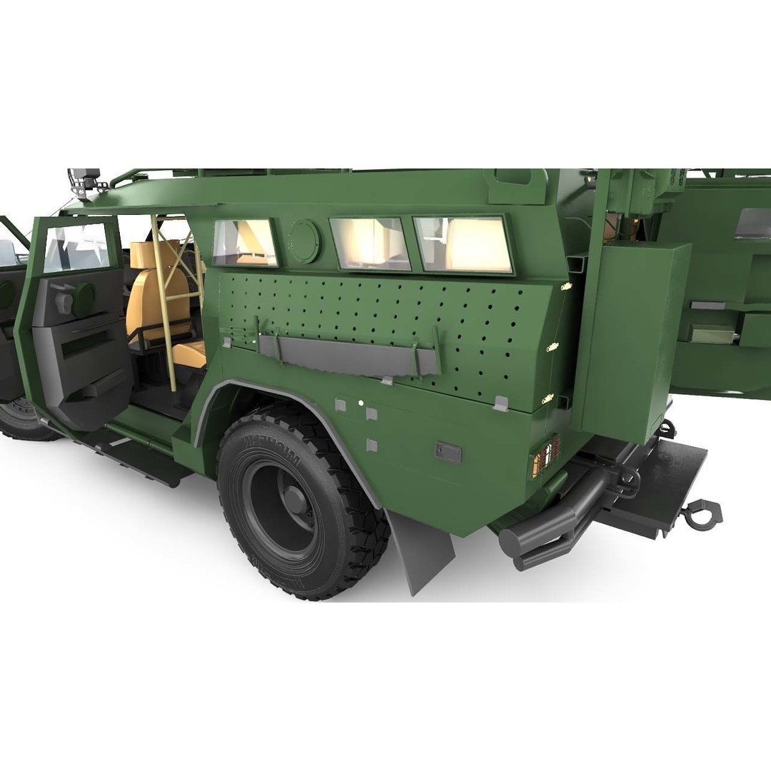 Apc Novator 3D Model – High Poly Military Vehicle, FBX, Game Ready - View 15