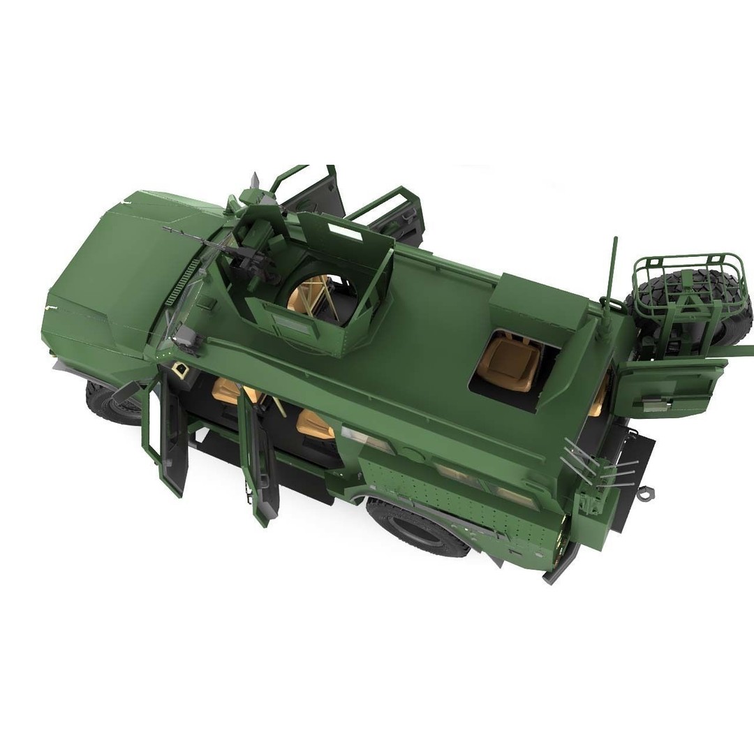 Apc Novator 3D Model – High Poly Military Vehicle, FBX, Game Ready - View 16