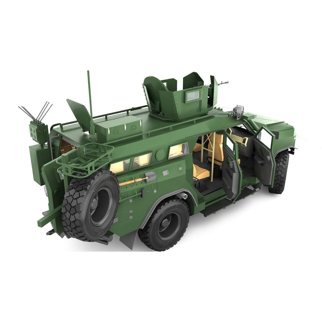 Apc Novator 3D Model – High Poly Military Vehicle, FBX, Game Ready - View 17